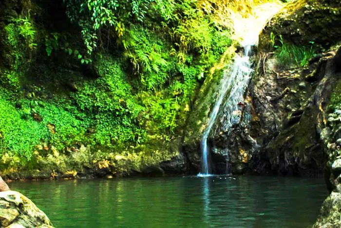 آبشار زیبای پلنگ دره در میان صخره ها و جنگل های سرسبز در مازندران 652564