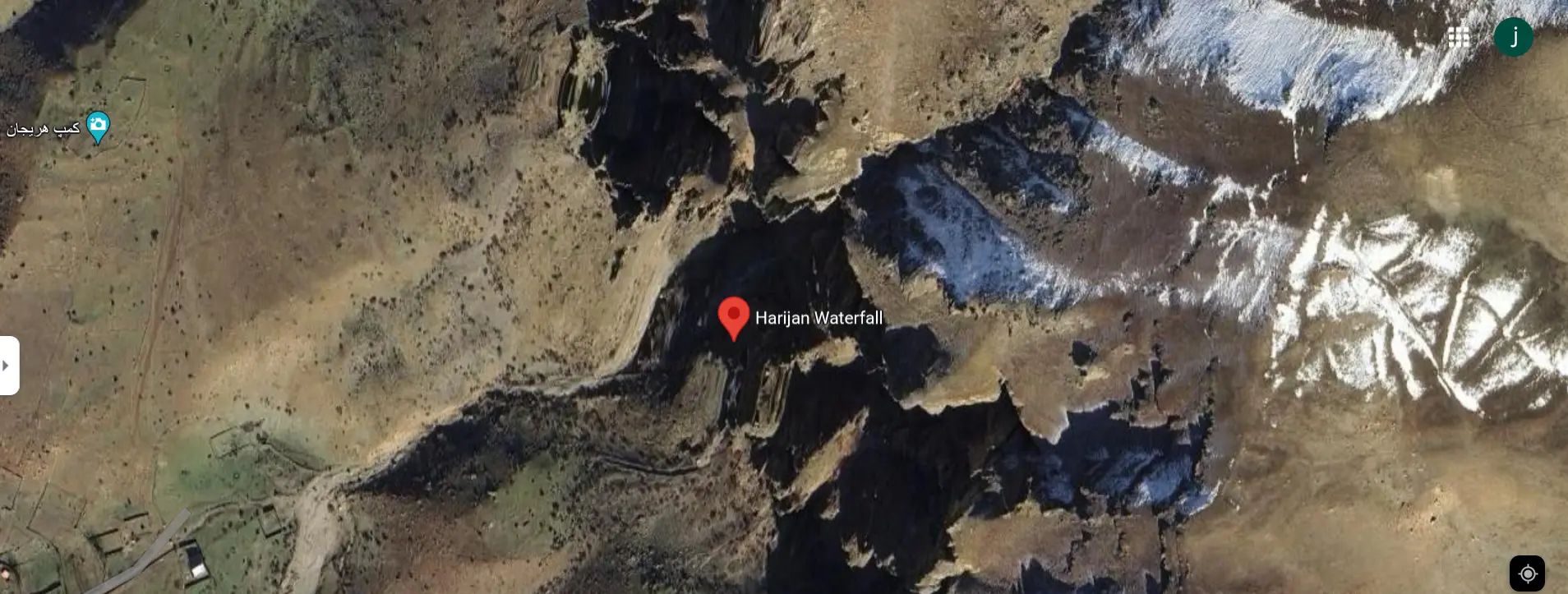 آدرس دقیق آبشار هریجان روی نقشه 2156151