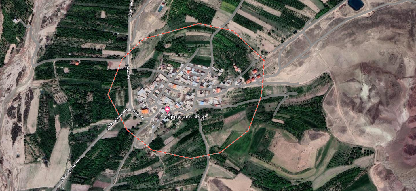 نقشه گوگل مپ روستای چهارباغ در مرزن آباد 541541657